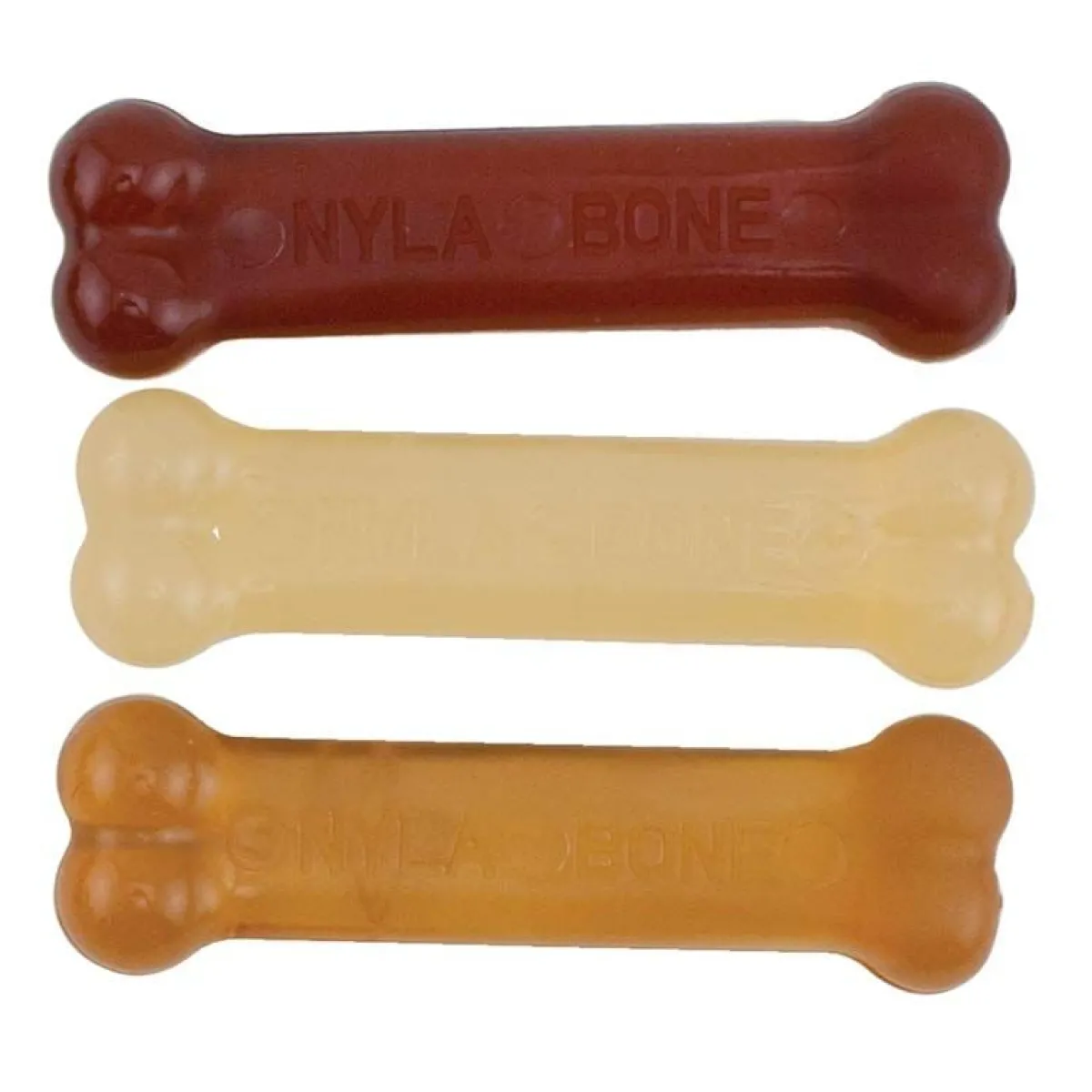 Ryan's Pet Supplies Nylabone FlexiChew Triple Pack Petite Flavored Chew Toy - Petite