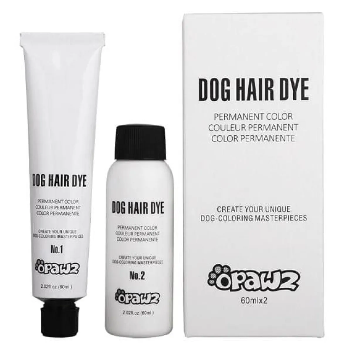 Ryan's Pet Supplies OPAWZ - Super Black Permanent Hair Dye for Dogs