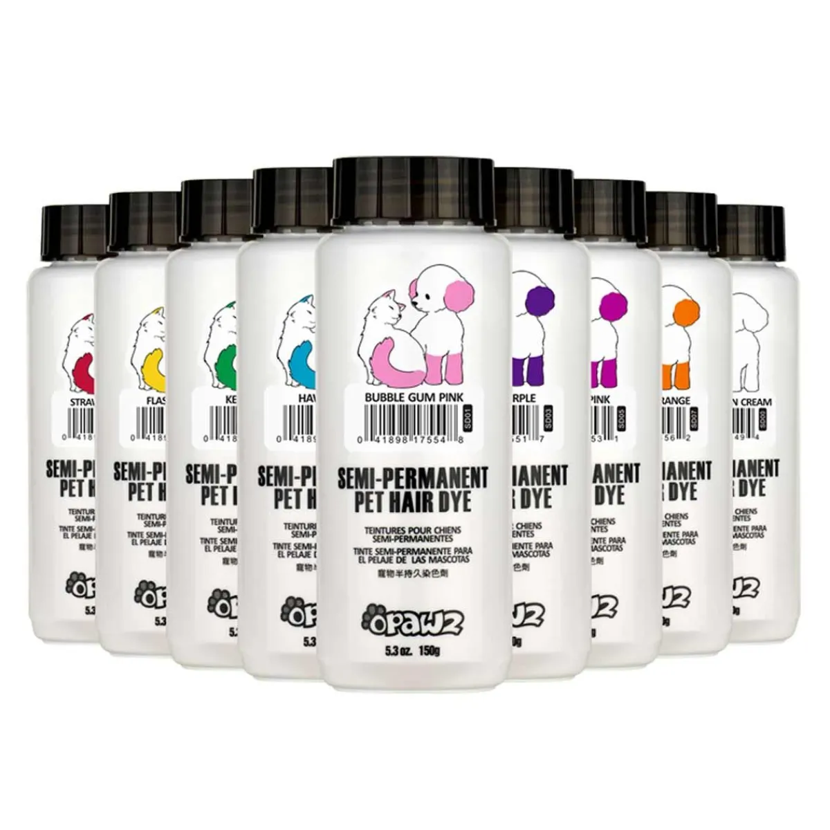 Ryan's Pet Supplies OPAWZ Semi-Permanent Non-Toxic Gentle Pet Hair Dye