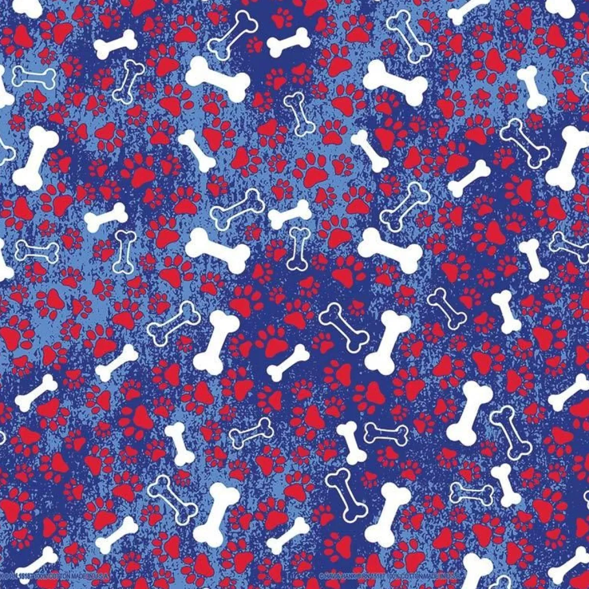 Ryan's Pet Supplies Patriotic Bones Dog Bandana