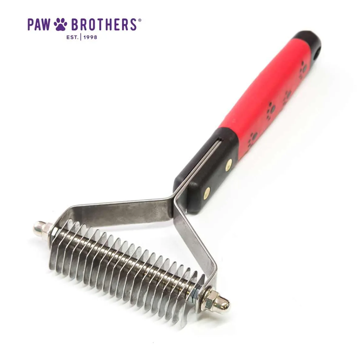 Ryan's Pet Supplies Paw Brothers 20 Blade Double Wide Coat Rakke (Medium)