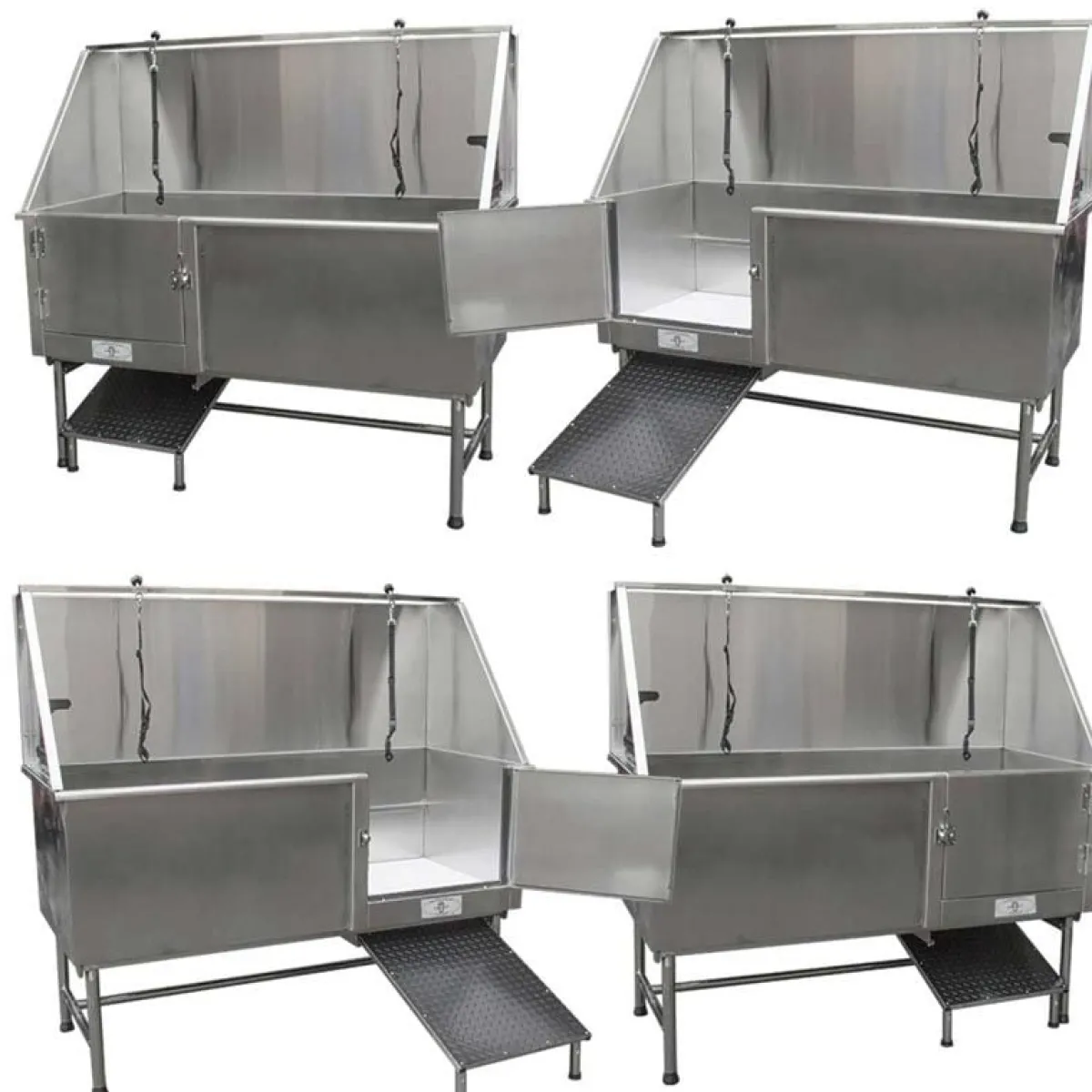Ryan's Pet Supplies Paw Brothers - 60" Stainless Steel Grooming Tub with Ramp