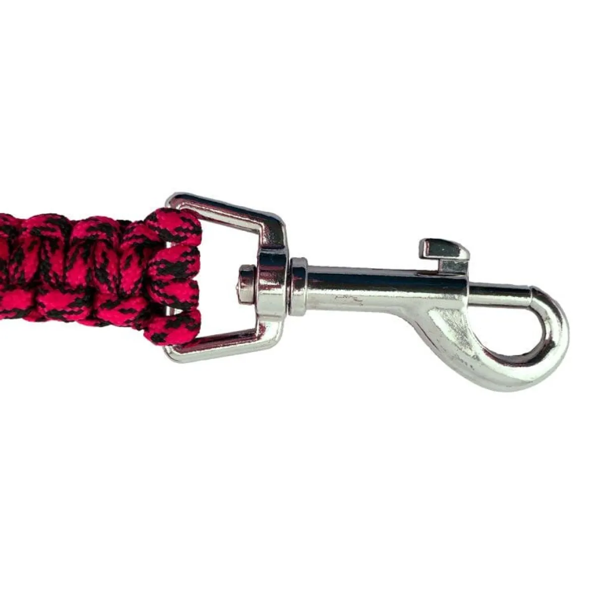 Ryan's Pet Supplies Paw Brothers 6' Tactical Cord Cobra Weave Lead Red & Black