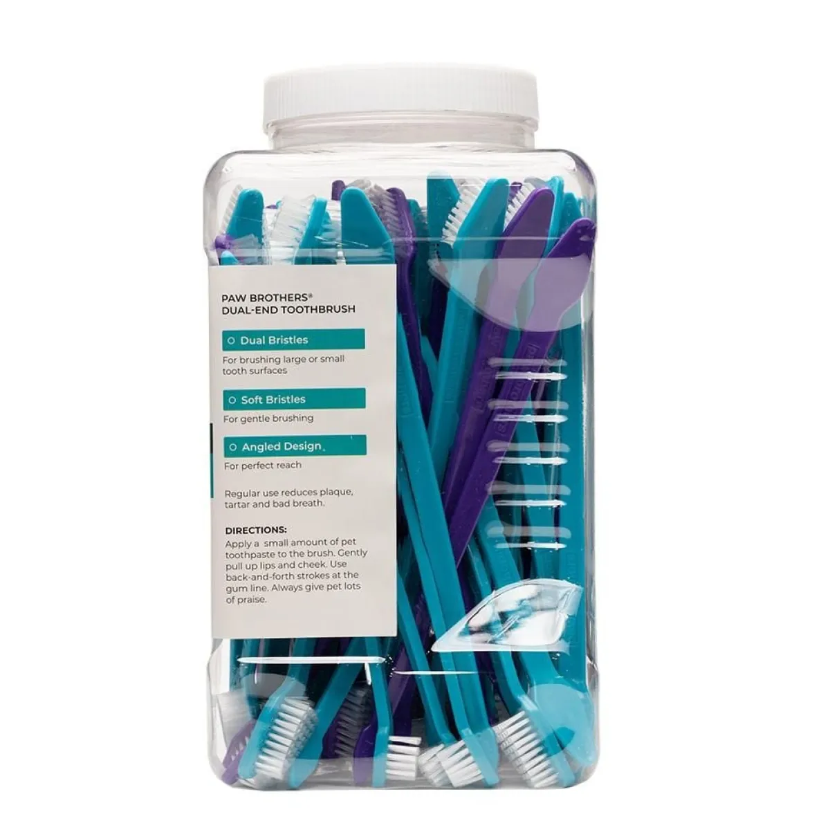 paw_brothers_dualend_toothbrush__count_10.webp Ryan's Pet Supplies Paw Brothers Dual-End Toothbrush 50 Count