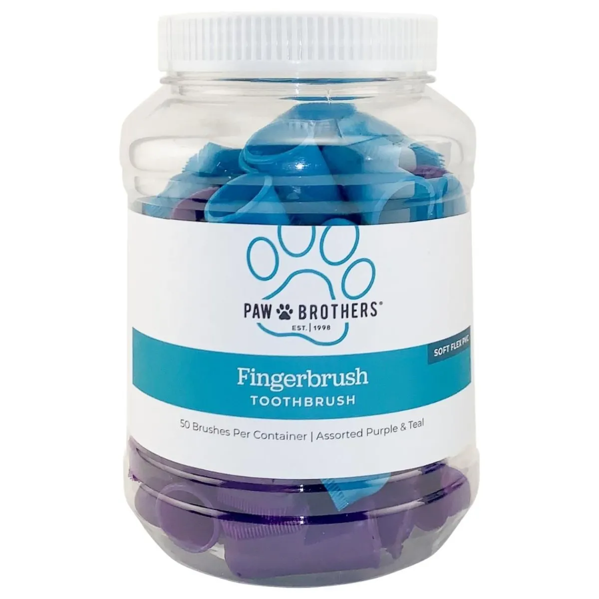 Ryan's Pet Supplies Paw Brothers Finger Toothbrush For Dogs (50 Count)