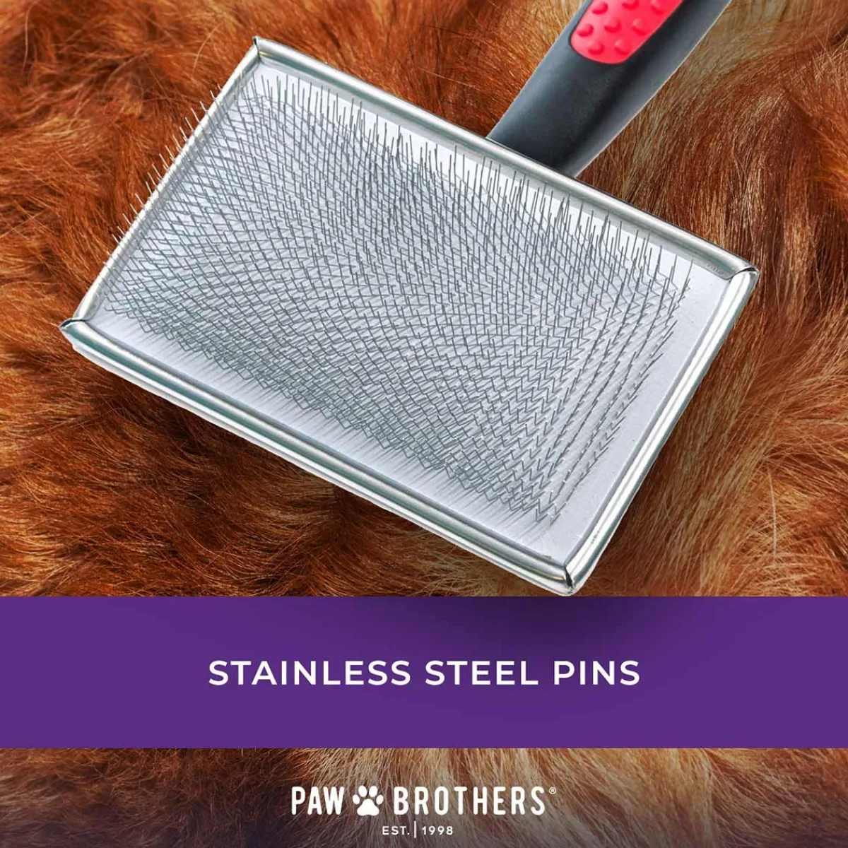 paw_brothers_flat_slicker_brush_xlarge_2.webp Ryan's Pet Supplies Paw Brothers Flat Slicker Brush X-Large