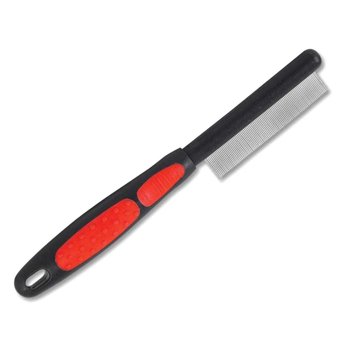 Ryan's Pet Supplies Paw Brothers Flea Comb - Stainless Steel with Rubber Handle
