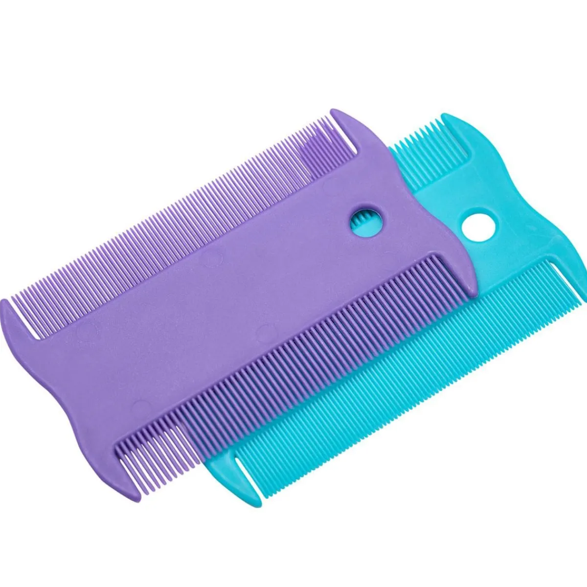 Ryan's Pet Supplies Paw Brothers Flea Comb 50pcs/Tub Teal & Purple