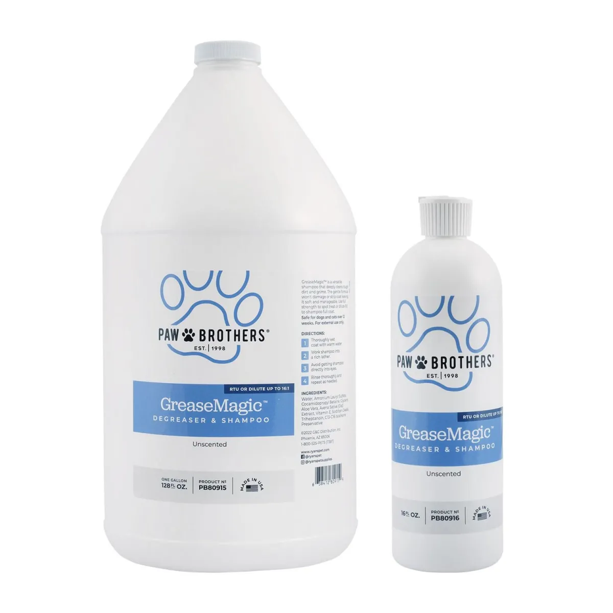 Ryan's Pet Supplies Paw Brothers GreaseMagic Shampoo