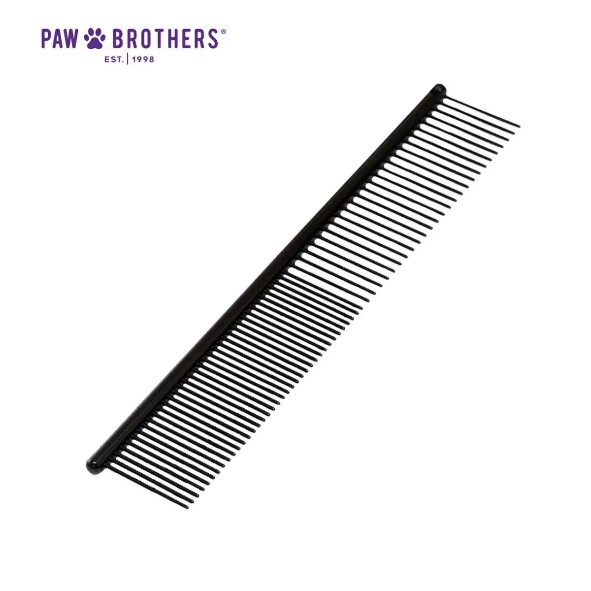 Ryan's Pet Supplies Paw Brothers Greyhound Style True Teflon Comb (7.5" Medium/Fine)