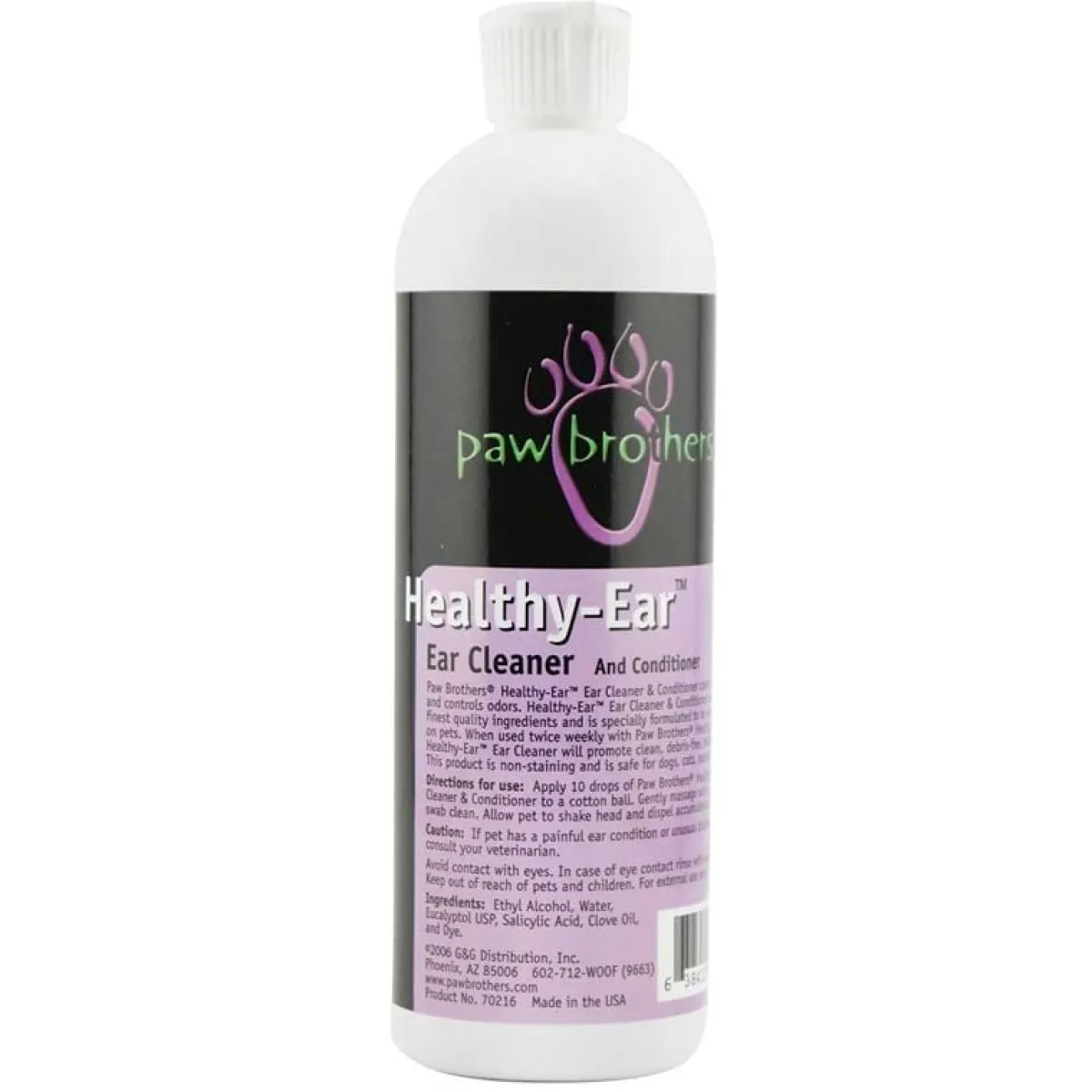 Ryan's Pet Supplies Paw Brothers Healthy-Ear Ear Cleaner 16 oz