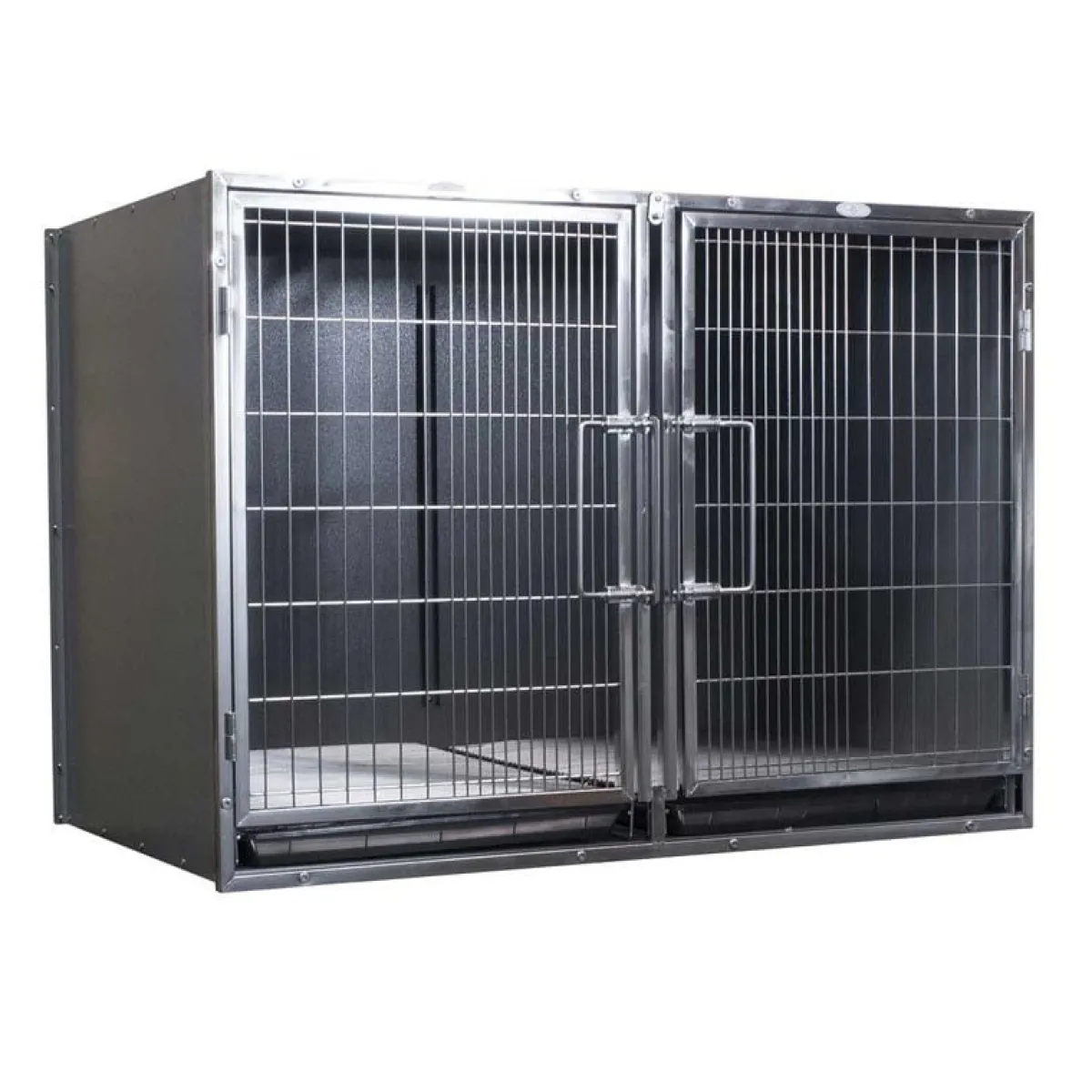 Ryan's Pet Supplies Paw Brothers Large Modular Stainless Steel Hybrid Cage Complete