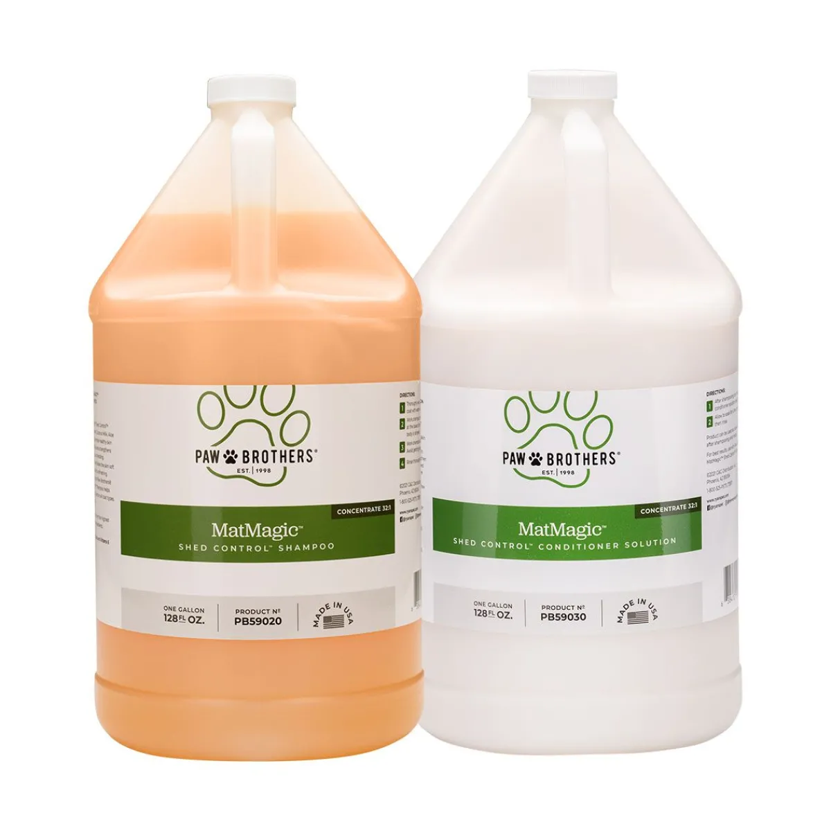 Ryan's Pet Supplies Paw Brothers MatMagic Shed Control Shampoo & Conditioner