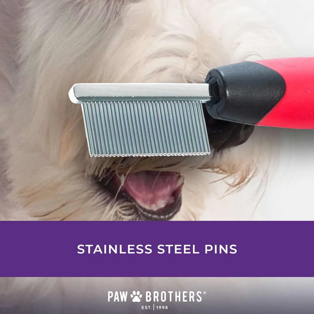 paw_brothers_mini_face_comb__pin_2.webp Ryan's Pet Supplies Paw Brothers Mini Face Comb (32 Pin)