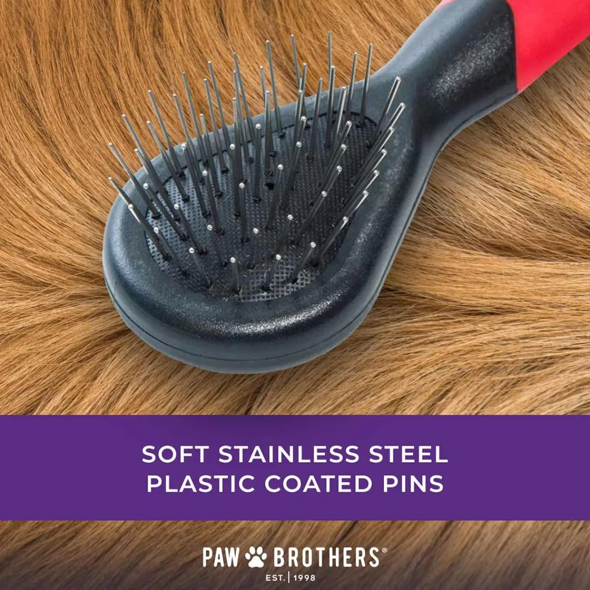 paw_brothers_mini_soft_pin_brush_2.webp Ryan's Pet Supplies Paw Brothers Mini Soft Pin Brush