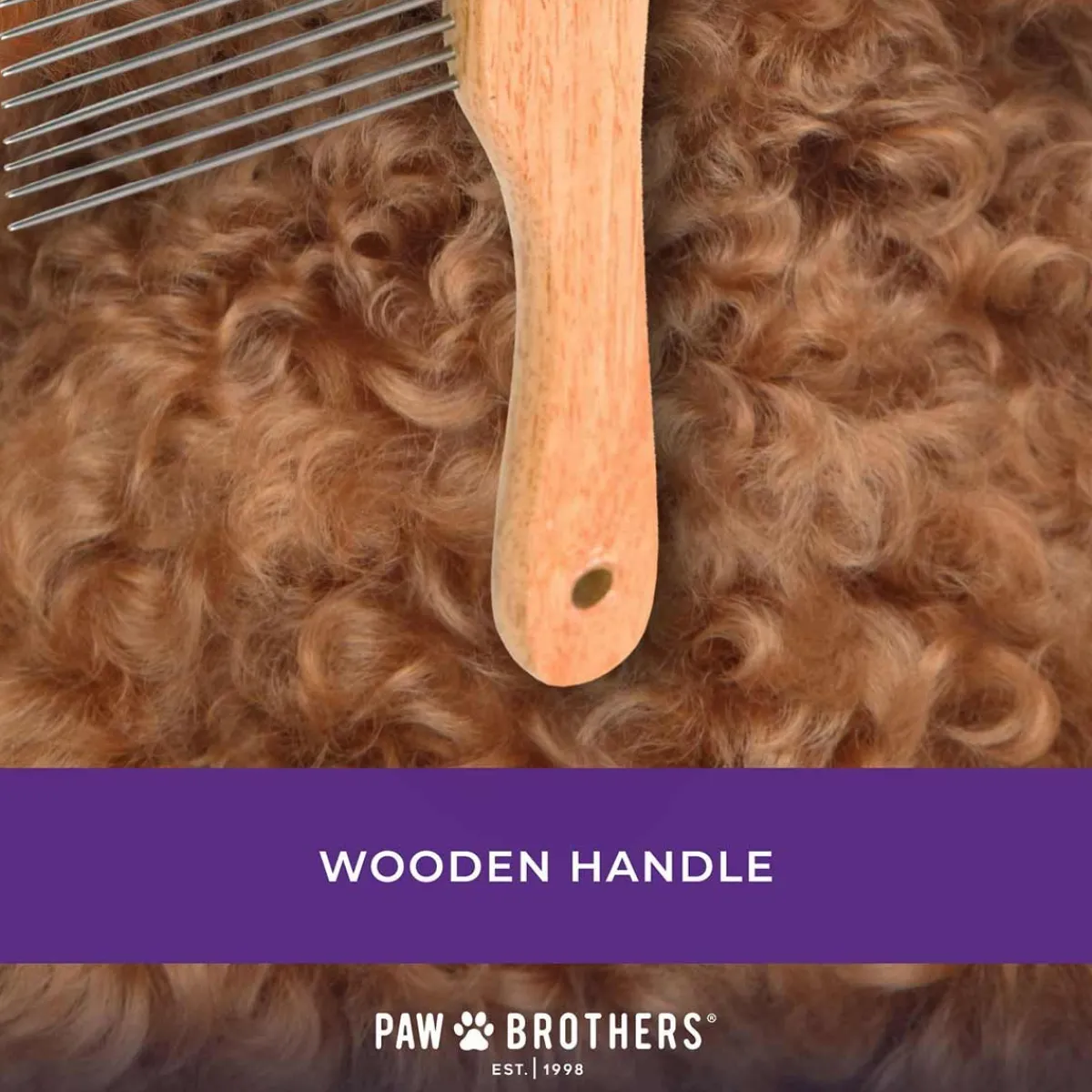 Ryan's Pet Supplies Paw Brothers Poodle Comb Extra Long Teeth