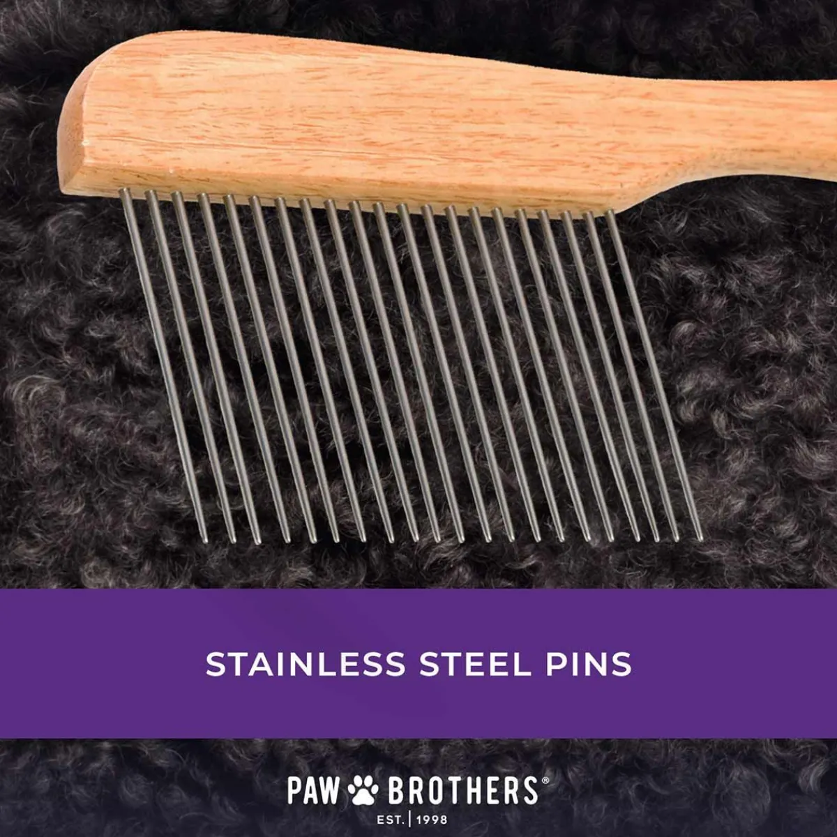 paw_brothers_poodle_comb_extra_long_teeth_3.webp Ryan's Pet Supplies Paw Brothers Poodle Comb Extra Long Teeth