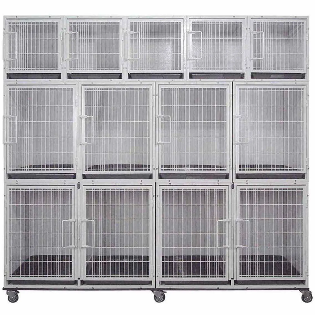 Ryan's Pet Supplies Paw Brothers Professional White Modular Cage Full Bank Complete