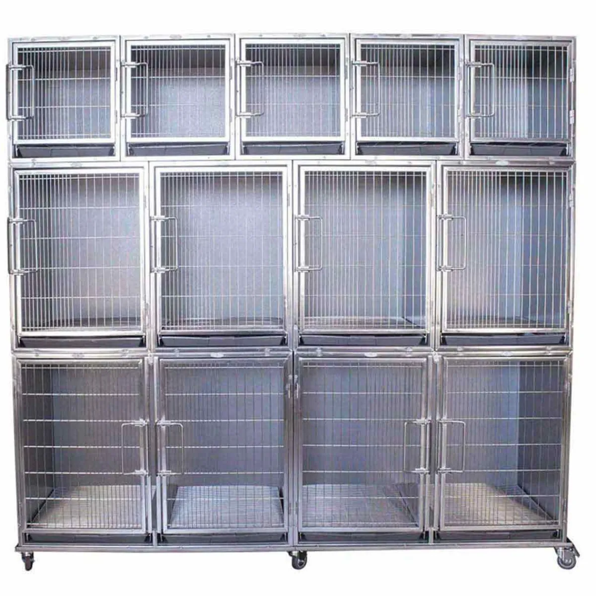 Ryan's Pet Supplies Paw Brothers Stainless Steel Modular Cage Full Bank Complete