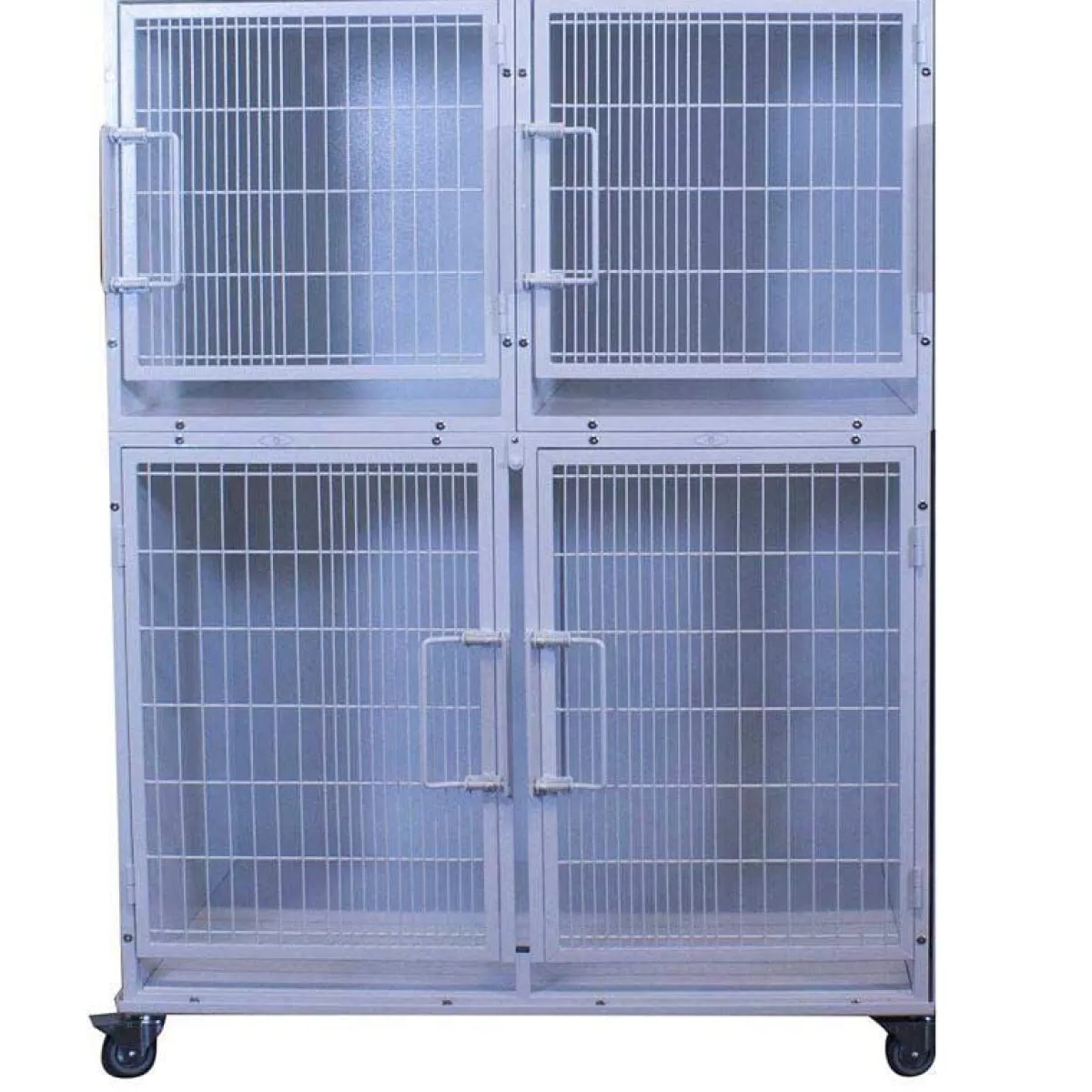 Ryan's Pet Supplies Paw Brothers White Modular Cage Med-Short Half Bank