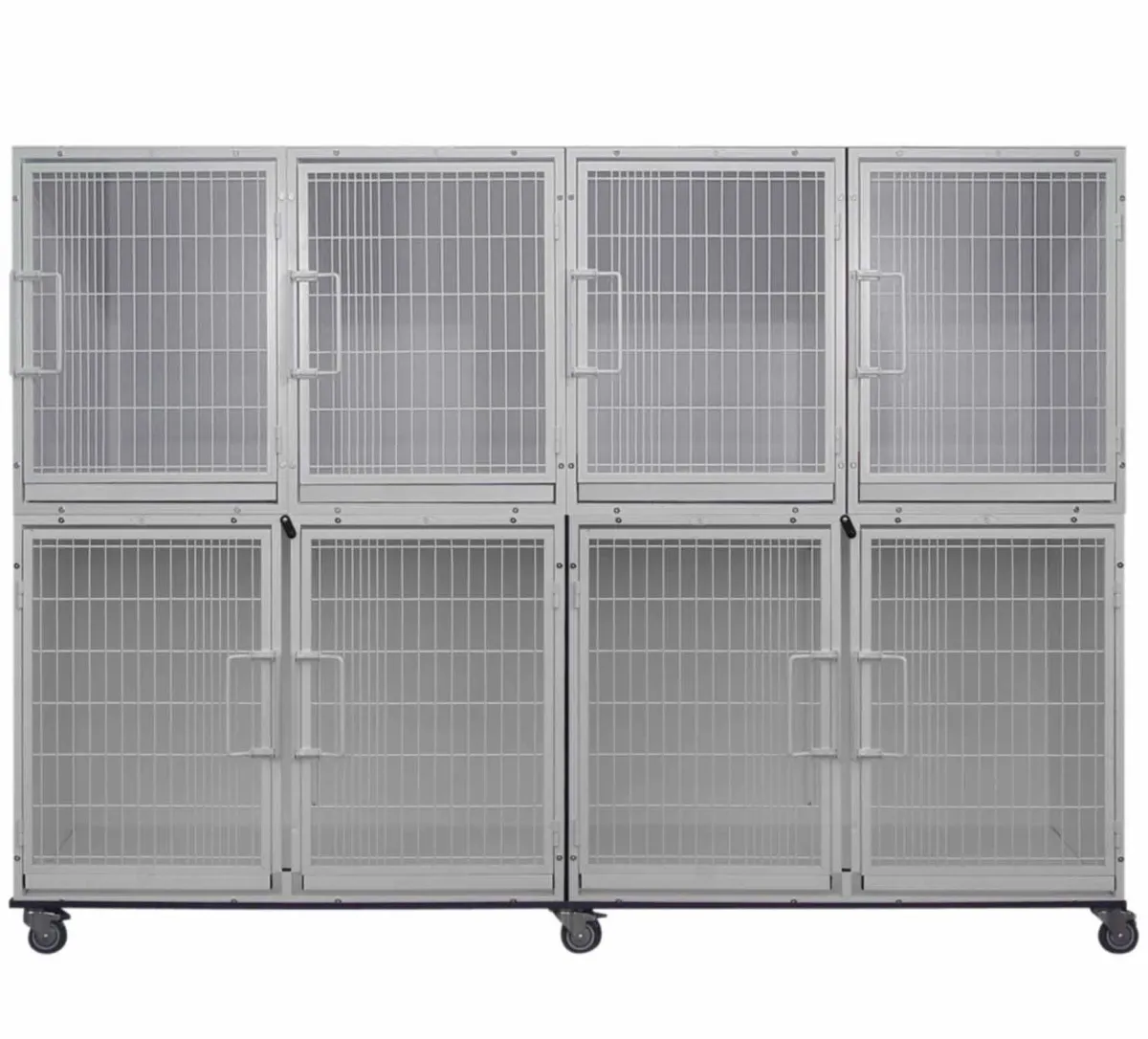 Ryan's Pet Supplies Paw Brothers White Modular Cage Med-Short Short Bank