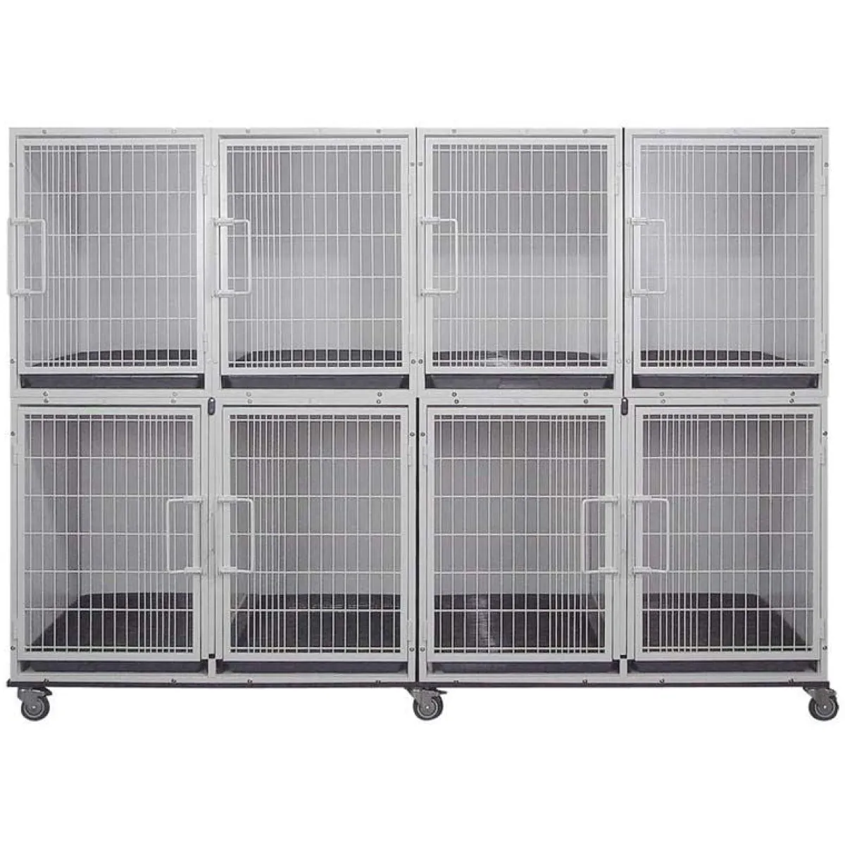 Ryan's Pet Supplies Paw Brothers White Modular Cage Short Bank Complete