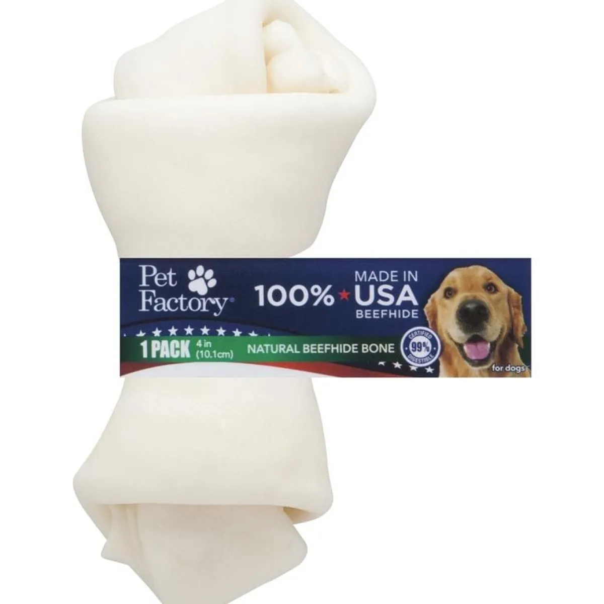Ryan's Pet Supplies Pet Factory 4-5 inch USA Knotted Bone