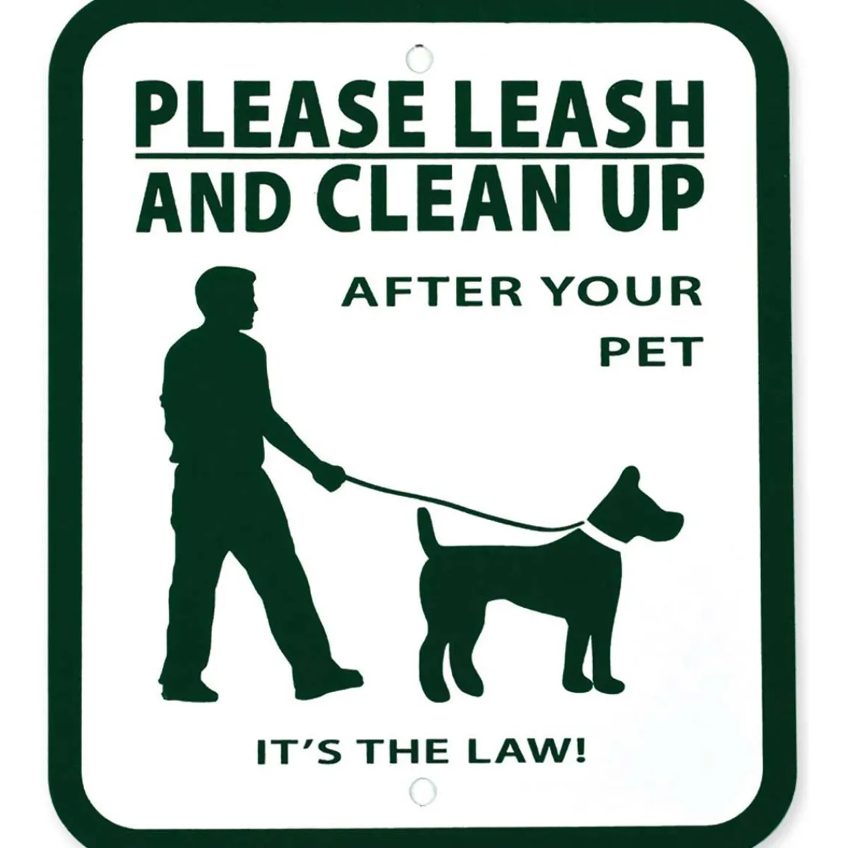Ryan's Pet Supplies Pet Waste Station Signs "Please Leash And Clean Up"