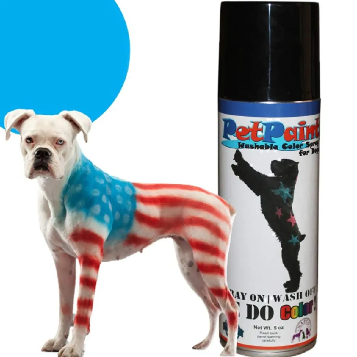Ryan's Pet Supplies PetPaint Beagle Blue Colored Fur Spray  5 oz