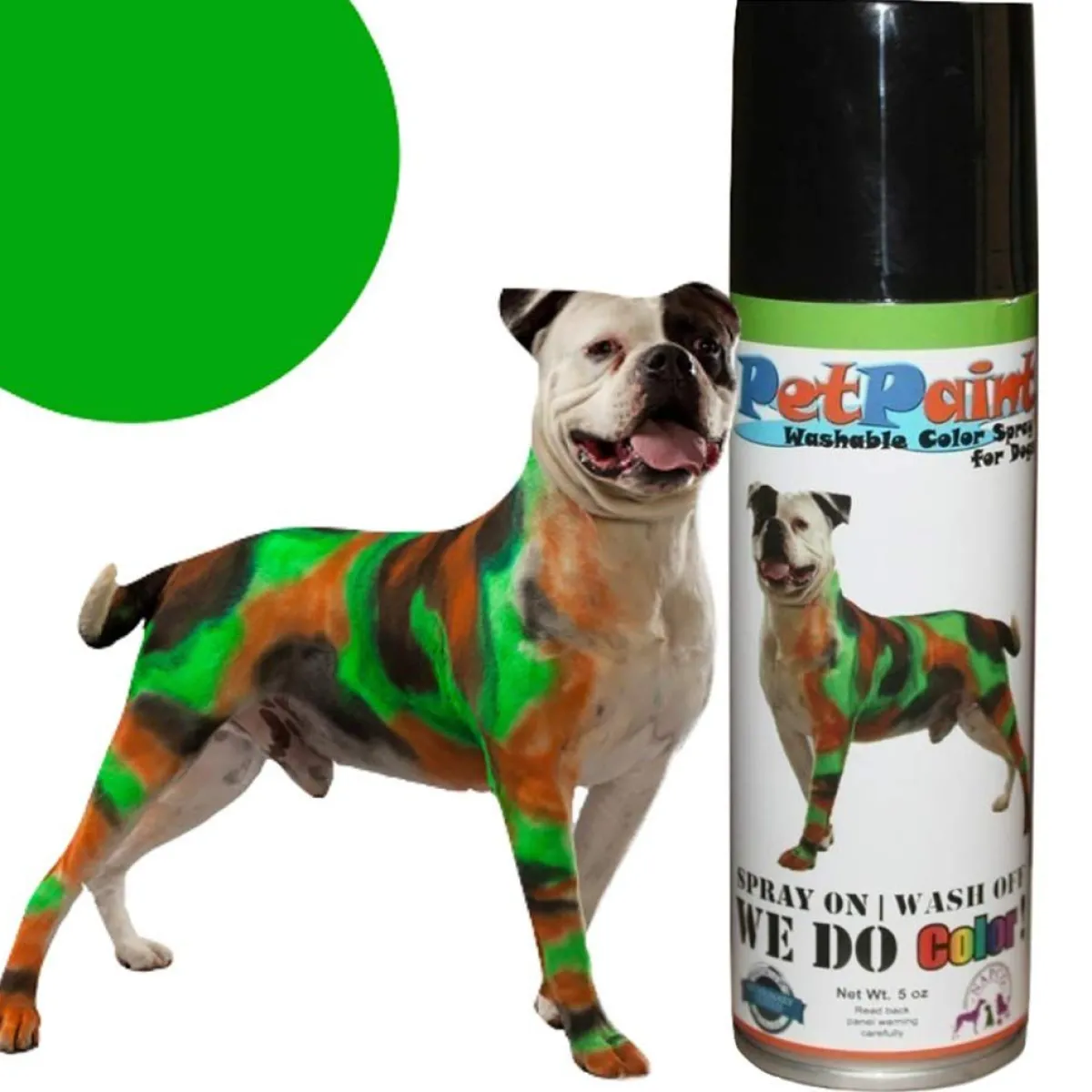 Ryan's Pet Supplies PetPaint Greyhound Green Colored Fur Spray 5 oz