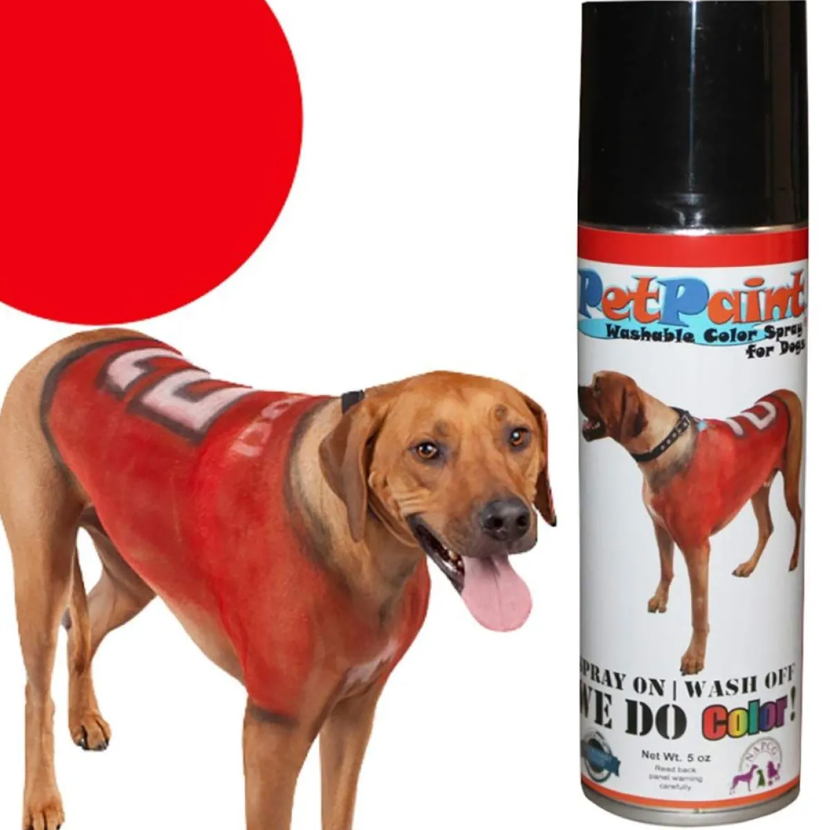 Ryan's Pet Supplies PetPaint Rescue Red Colored Fur Spray 5 oz
