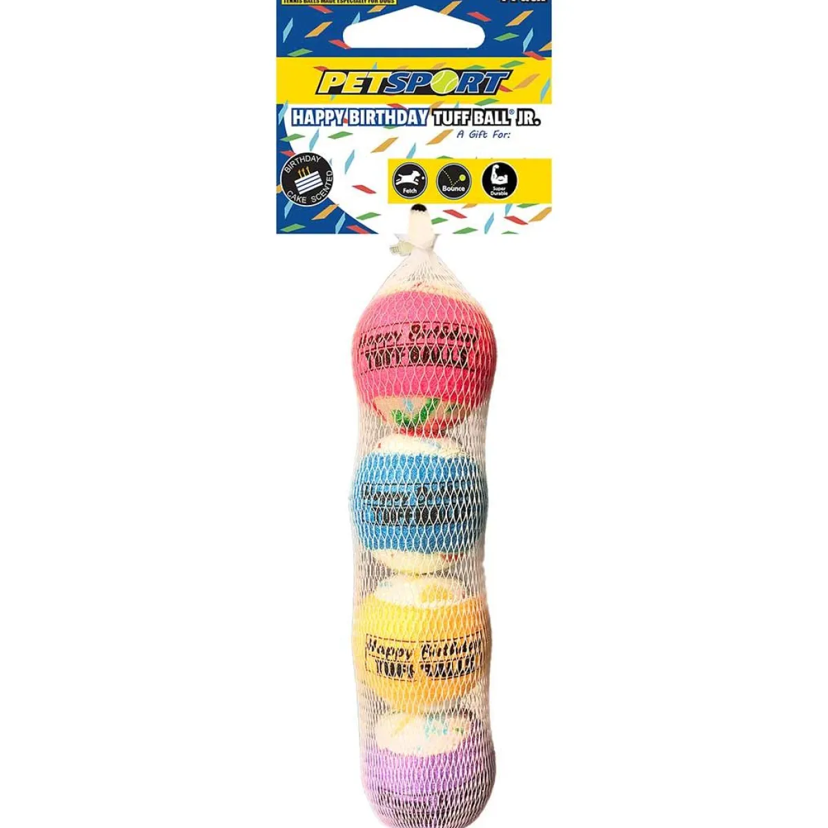 Ryan's Pet Supplies Petsport Happy Birthday Tuff Balls - Multiple Sizes