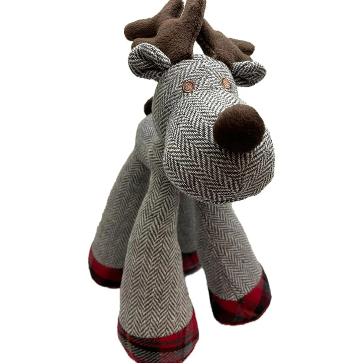 Ryan's Pet Supplies PetSport Herringbone Reindeer Plush 11”