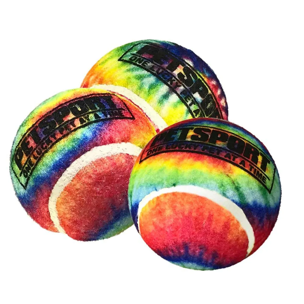 Ryan's Pet Supplies Petsport Tie Dye Squeak Ball - Multiple Sizes