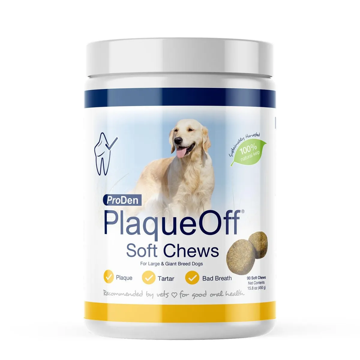 Ryan's Pet Supplies ProDen PlaqueOff Dental Large & Giant Breed Dog Soft Chew - 90 count