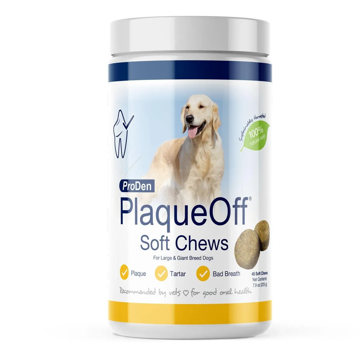 Ryan's Pet Supplies ProDen PlaqueOff Dental Large & Giant Breed Dog Soft Chew - 45 count