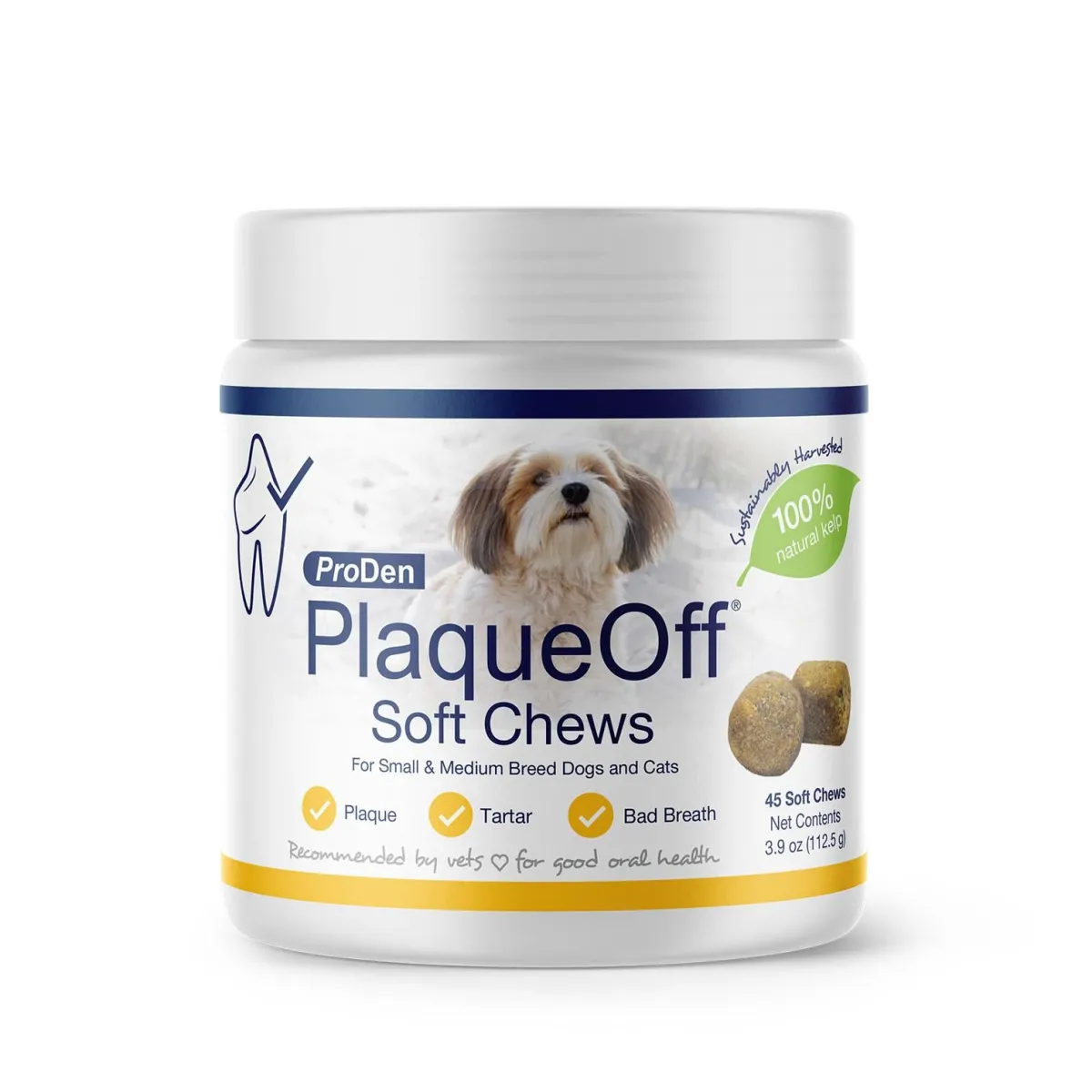 Ryan's Pet Supplies ProDen PlaqueOff Dental Small & Medium Breed Soft Chew 45ct