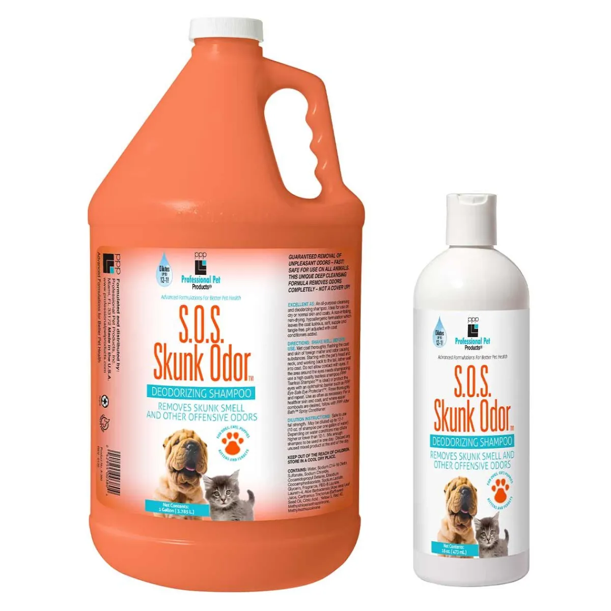 Ryan's Pet Supplies Professional Pet Products Skunk Odor Shampoo  12:1