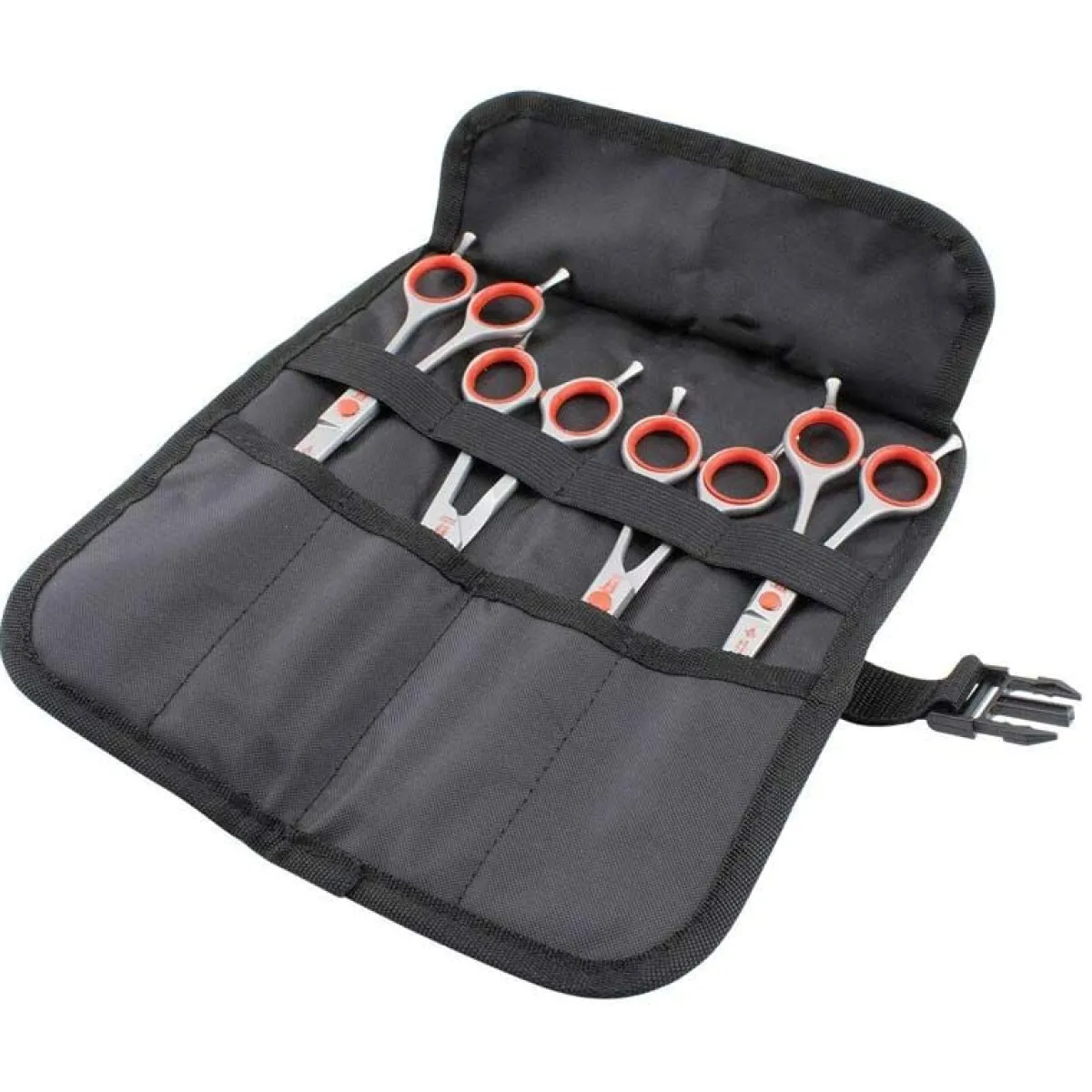 Ryan's Pet Supplies Rose Line Red Shear Set Of 4 With Case