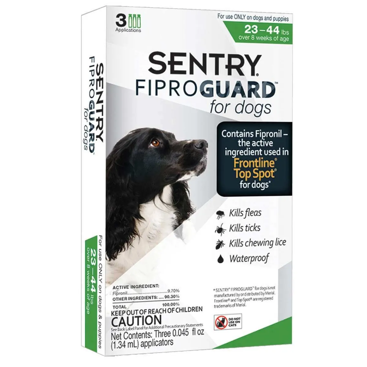 Ryan's Pet Supplies Sentry Fiproguard Topical Squeeze-On for Dogs 23-44 lbs 3 Count