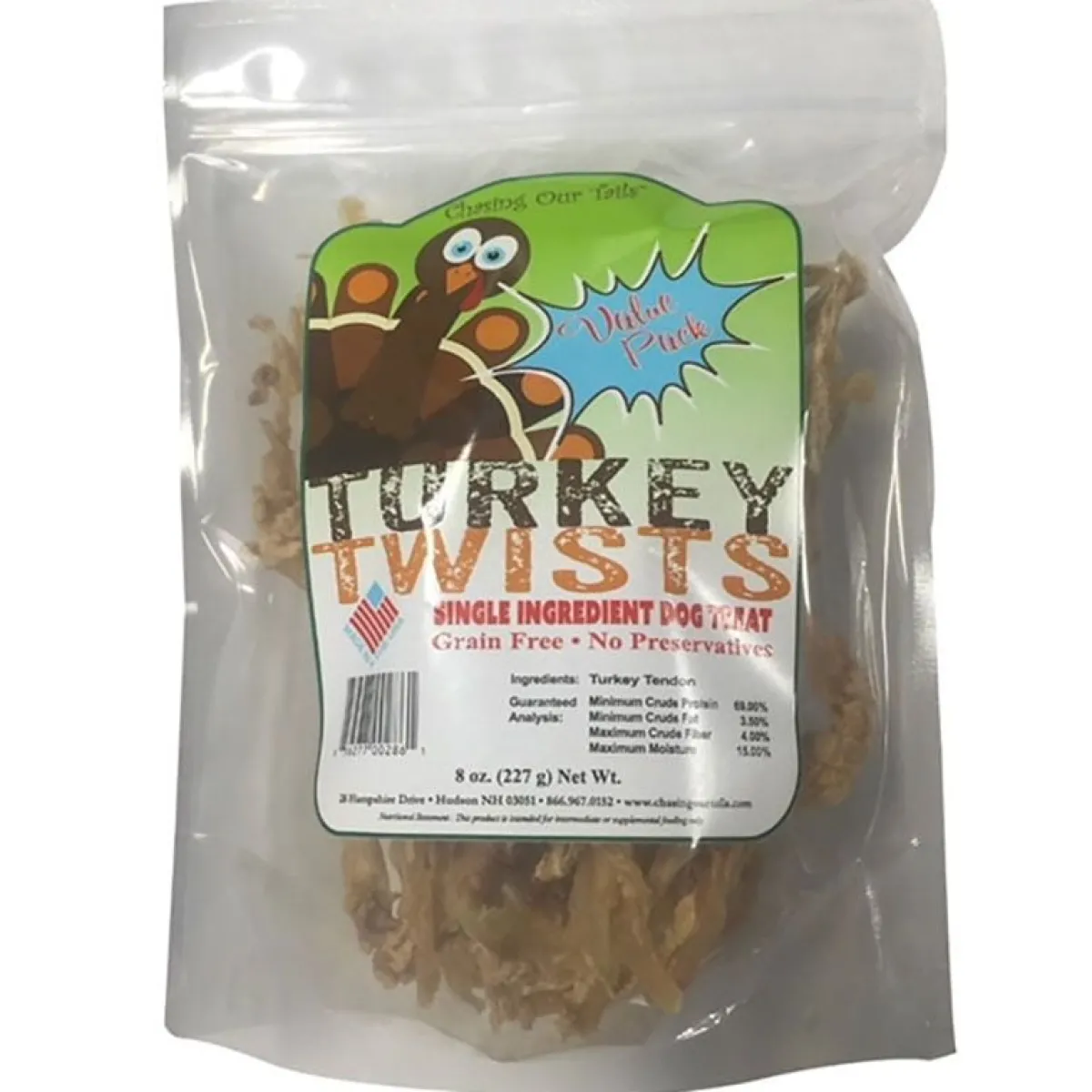 Ryan's Pet Supplies Simple Single Dehydrates & Chews Turkey Twists - 8 oz