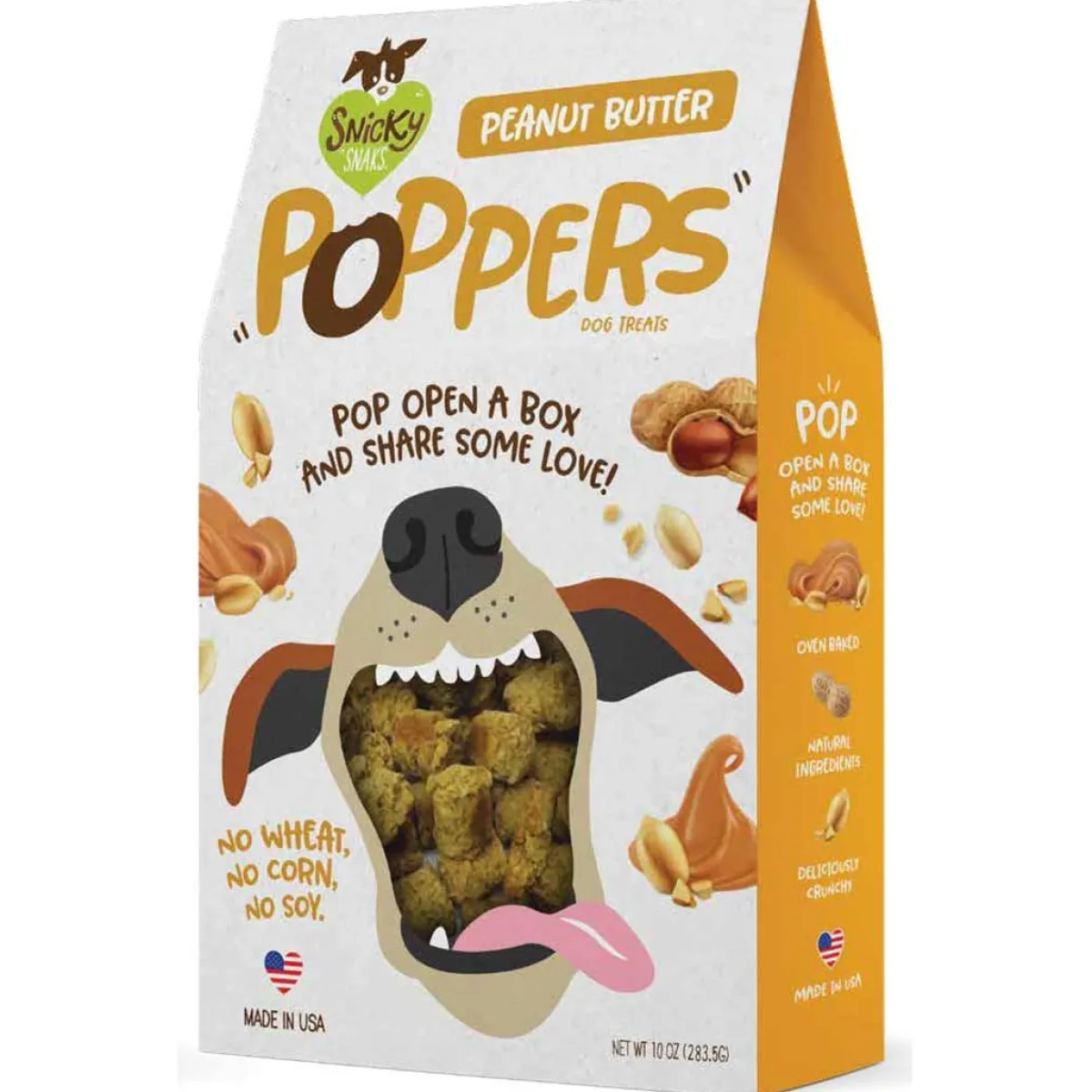 snicky_snak_poppers_dog_treats_oz_2.webp Ryan's Pet Supplies Snicky Snak Poppers Dog Treats 10oz
