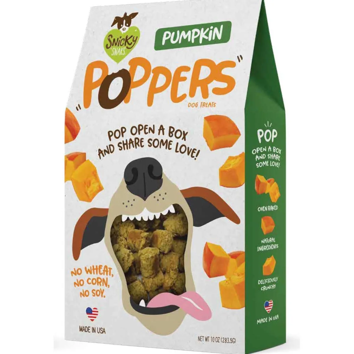 snicky_snak_poppers_dog_treats_oz_3.webp Ryan's Pet Supplies Snicky Snak Poppers Dog Treats 10oz