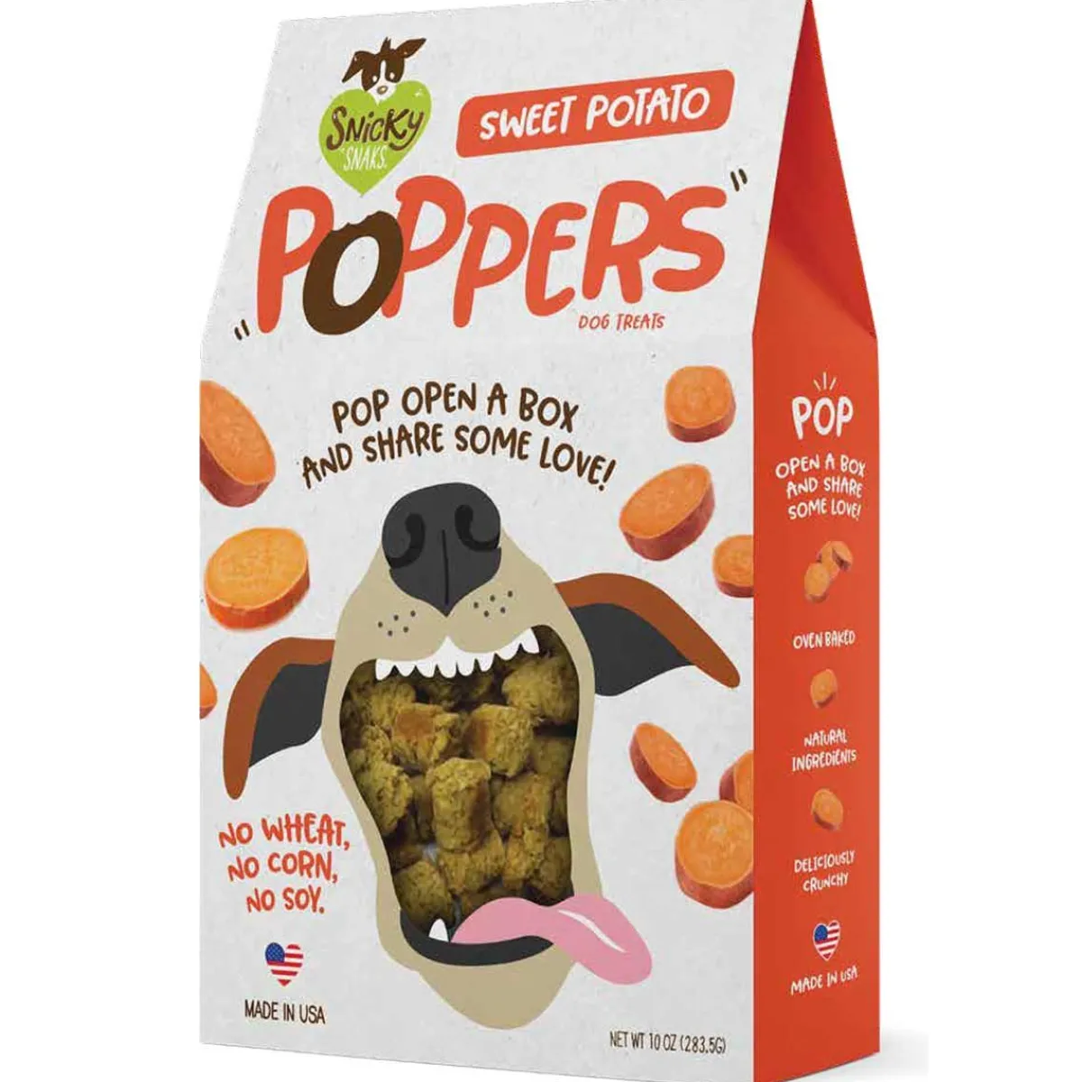 snicky_snak_poppers_dog_treats_oz_4.webp Ryan's Pet Supplies Snicky Snak Poppers Dog Treats 10oz