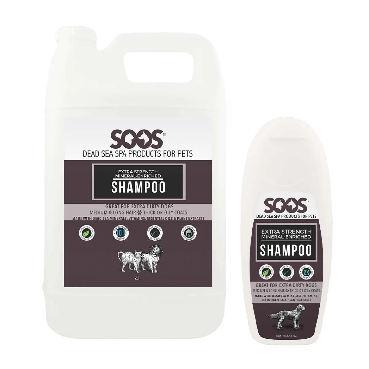Ryan's Pet Supplies Soos Extra Strength Mineral Enriched Pet Shampoo