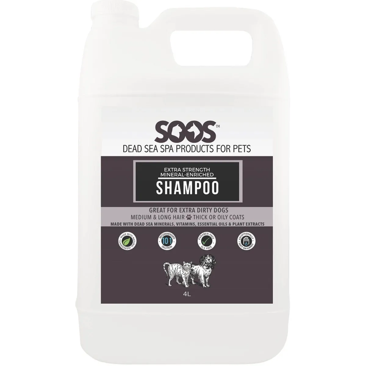 Ryan's Pet Supplies Soos Extra Strength Mineral Enriched Pet Shampoo