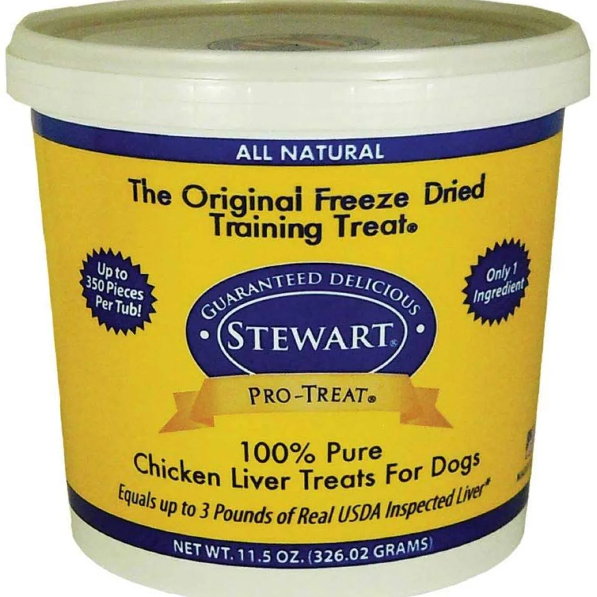 Ryan's Pet Supplies Stewart Pro-Treats for Dogs Freeze Dried Chicken Liver 11.5 oz