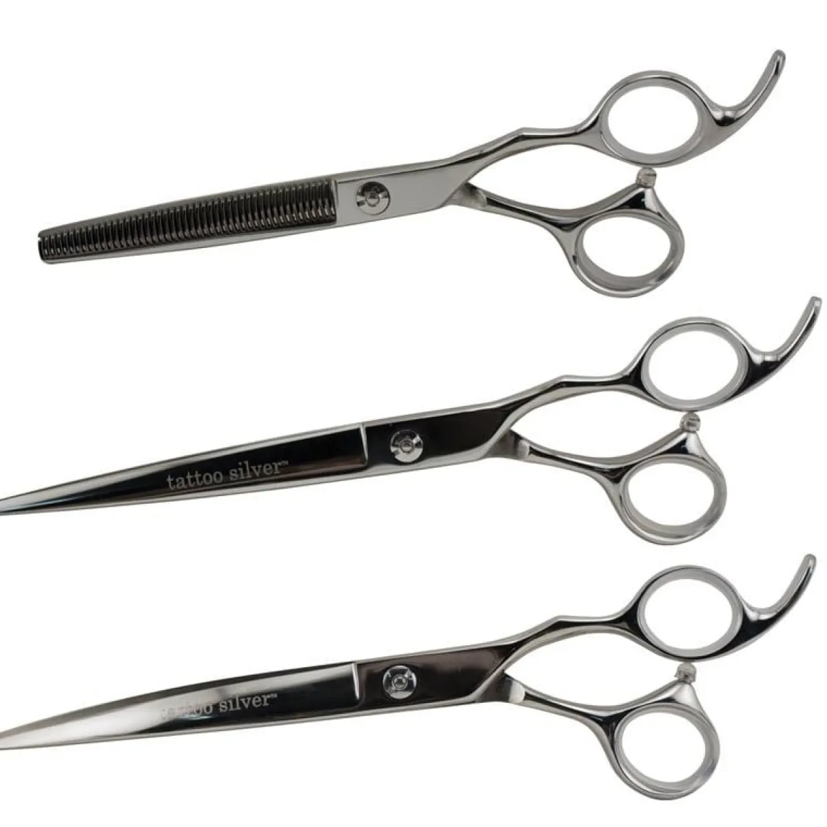 Ryan's Pet Supplies Tattoo Silver 7.5" 3 Shear Set
