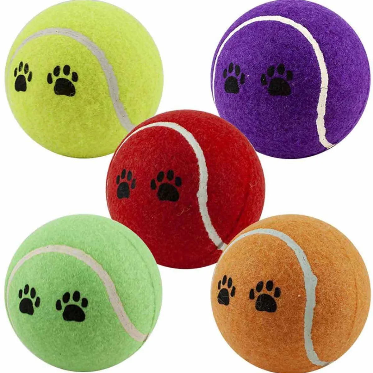 Ryan's Pet Supplies 4'' Tennis Balls for Dogs - Assorted Colors