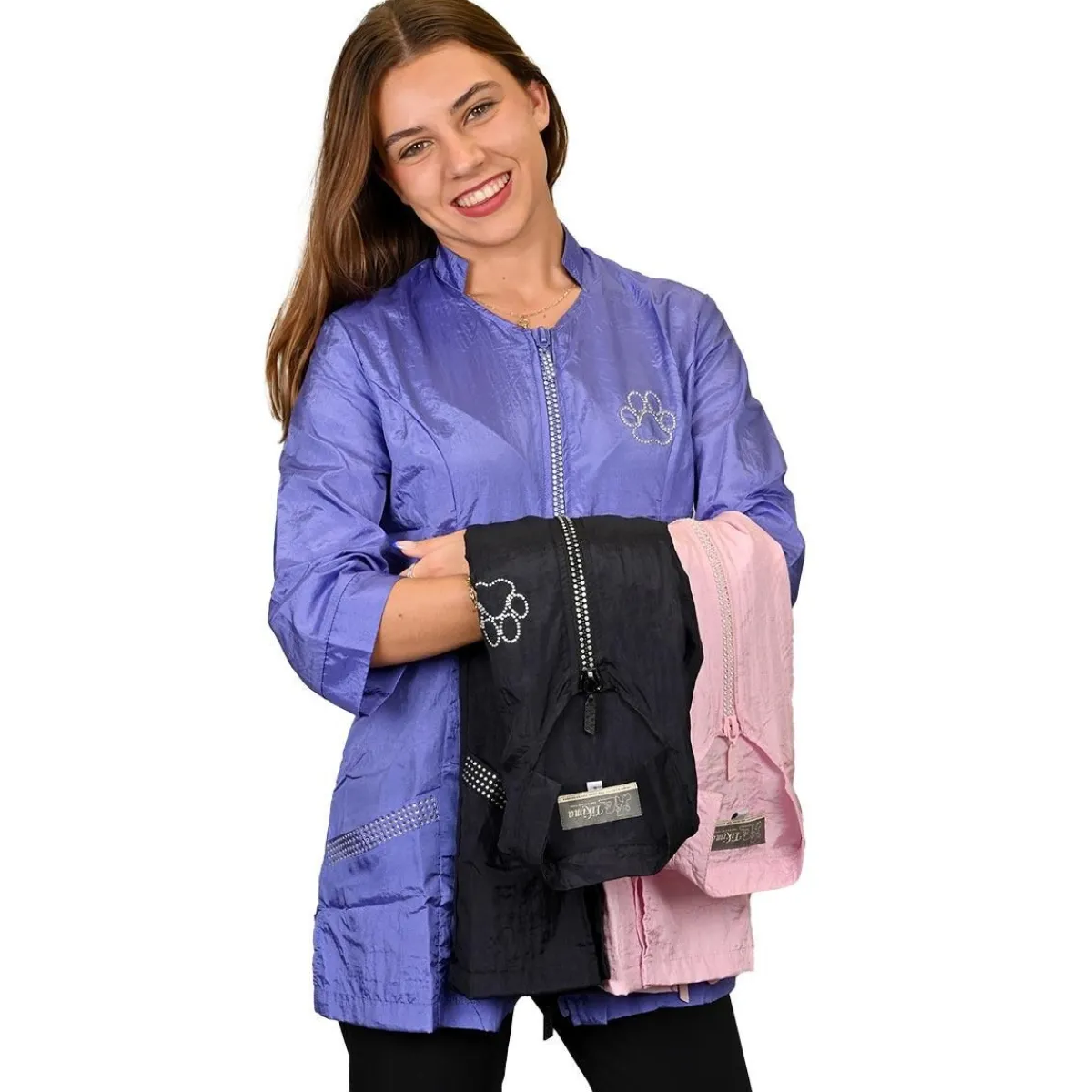Ryan's Pet Supplies Tikima Aleria Jacket with Rhinestone Front Zipper 3X-Large